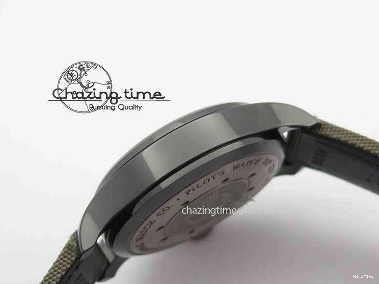 MIROTIME 0126 Big Pilot Real PR 48mm IW501902 Real Ceramic ZF 1:1 Best Edition On Green Nylon Strap A51111 V Durable 7249